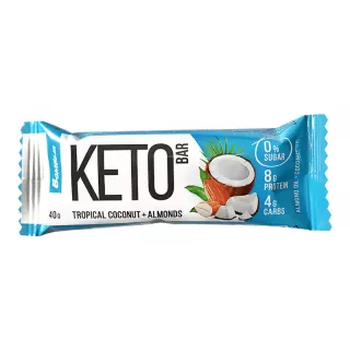 دايت كيتو بار جوز الهند ولوز 40غم