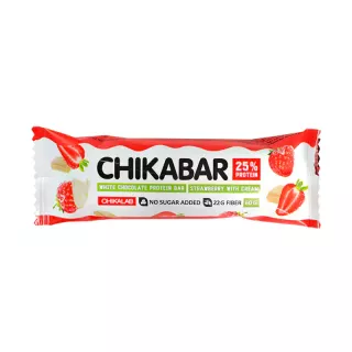 دايت بروتين شيكابار بالفراولة والكريمة الشوكولاتة البيضاء 60غم