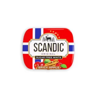 حلوي حامض حلو سكاندك دايت بطعم التفاح الحار 14غم
