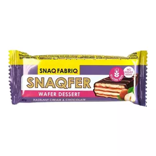 دايت ويفر بالبندق والشوكولاته البلجيكية 45غم